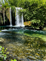 The Upper Duden Waterfall in Antalya, Turkey