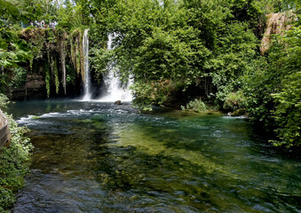 The Upper Duden Waterfall in Antalya, Turkey