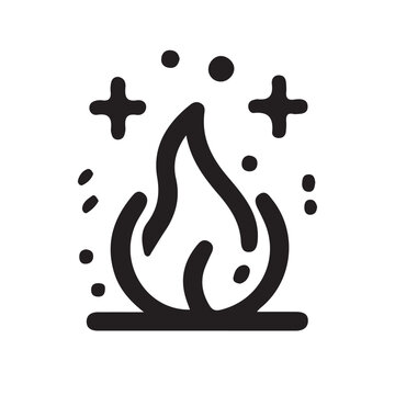 recommend clip art: fire line icon, fire line art vector
