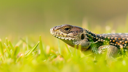 Fototapeta premium Grass lizard