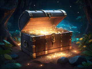 Gleaming Enigma. Revealing the Wonders Within an Old Chest.