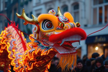 Chinese New Year dragon parade
