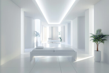 Fototapeta premium A tranquil haven where skilled therapists knead away tension and stress, leaving patrons feeling refreshed and renewed. Concept of bliss and wellness. Generative Ai.