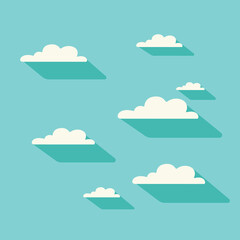 Abstract modern background with clouds in the sky, light colors