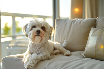 A pet-friendly policy allowing guests to bring their furry companions along for the stay, with...