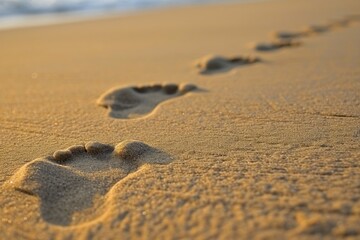Footprints in the sand