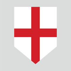 England Flag in Shield Shape Frame