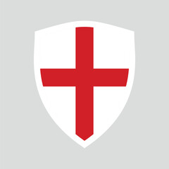 Obraz premium England Flag in Shield Shape Frame