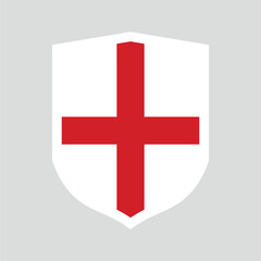 Obraz premium England Flag in Shield Shape Frame