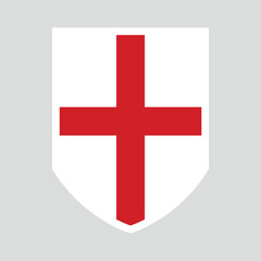 Fototapeta premium England Flag in Shield Shape Frame