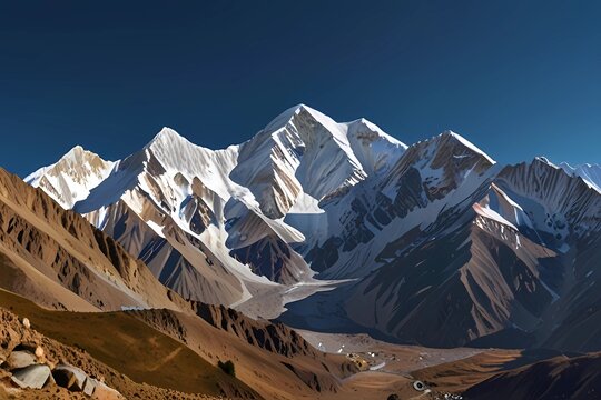Nanga Parbat Panorama, Himalaya, Pakistan. Nanga Parbat Panorama. The ninth highest mountain in the world and western anchor of the Himalayas is located in Gilgit-Baltistan, Pakistan.
