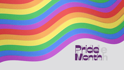 Pride month wallpaper wave rainbow