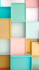 Fototapeta premium Blue abstract 3D textured background. Futuristic geometry pattern for advert, cover, book, poster, cd, flyer, website backgrounds.