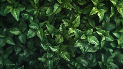 Enchanting Lush Green Botanical Backdrop Featuring Refreshing Ambiance and Growth Close-Up