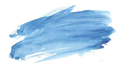 abstract beautiful blue watercolor splash and stroke background.color shades art by drawn