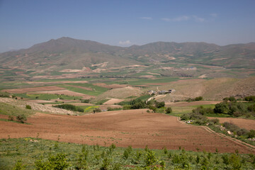 The beautiful nature of the Kurdistan province of Iran and the villages and greenery around the city of Saqqez