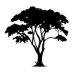 Tree Silhouette Vector Clipart