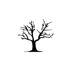Tree Silhouette Vector Clipart.