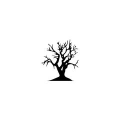 Tree Silhouette Vector Clipart.