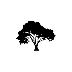 Tree Silhouette Vector Clipart.