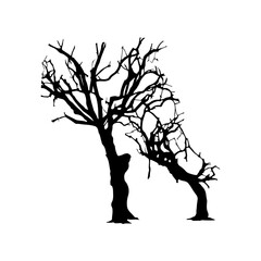 Tree Silhouette Vector Clipart.