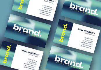 Brand Noise gradient Business Card template Print