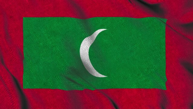 flag of the republic Maldives