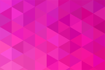 Obraz premium Gradient mosaic magenta background. Geometric hexagonal abstract pixel background.