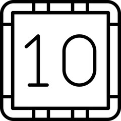 10 - Ten Icon