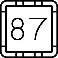 87 - Eighty-Seven Icon