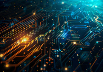 Photo of computer circuit board background