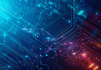 Obraz premium Photo of computer circuit board background