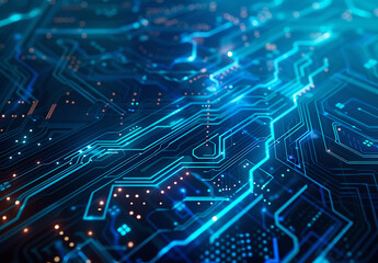 Obraz premium Photo of computer circuit board background