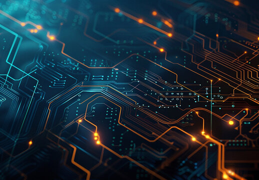 Photo of computer circuit board background