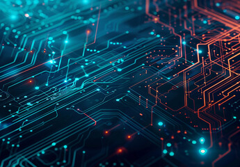 Photo of computer circuit board background