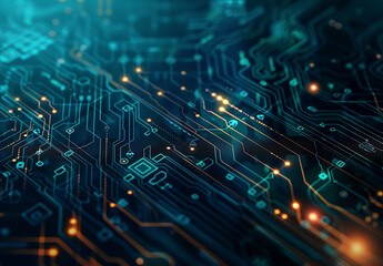 Photo of computer circuit board background
