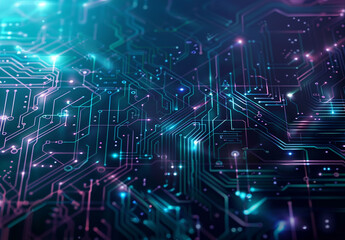 Obraz premium Photo of computer circuit board background