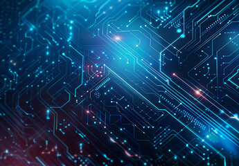 Obraz premium Photo of computer circuit board background
