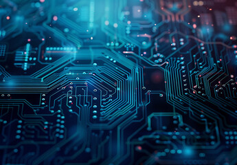 Photo of computer circuit board background