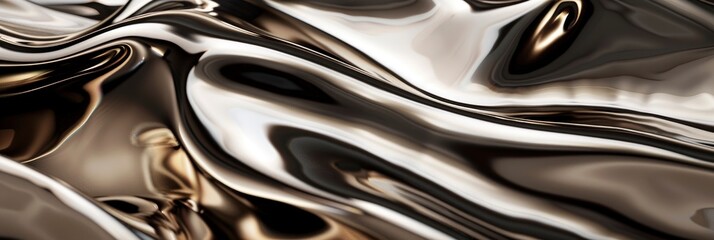 Metallic Abstract Texture Background With Reflective Surfaces, Abstract Texture Background