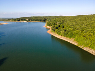 The Forty Springs Reservoir near town of Asenovgrad, Bulgaria