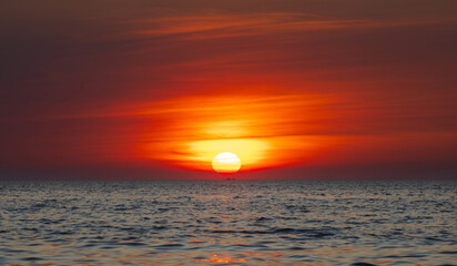 Landscape horizon viewpoint vertical summer shore sea beach nobody wind wave cool holiday look calm big sunset sky twilight evening on day time nature tropical coast beautiful ocean water travel
