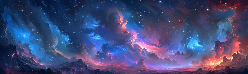 heavenly dreamy fluffy colorful fantasy clouds