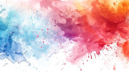 watercolor background with colorful ink splash. watercolor background templates