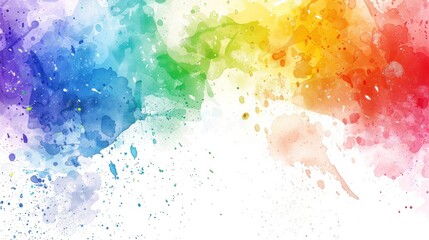 watercolor background with colorful ink splash. watercolor background templates