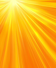 A sunny and bright yellow hot abstract background with sun rays, perfect for summer-themed designs and cheerful atmospheres.
