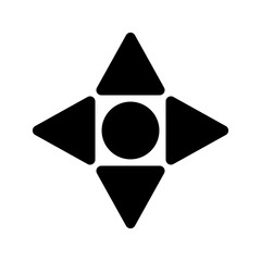 Move Icon Vector Symbol Design Illustration