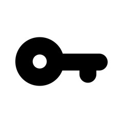Key Icon Vector Symbol Design Illustration