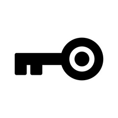 Key Icon Vector Symbol Design Illustration