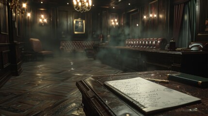 s Speakeasy Atmosphere A D Rendered Notepad Full of Secrets and Ideas